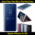 Smart Clear View Mirror Flip Stand Case For iPhone X/XS Slim Fit Look